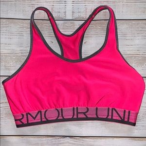 Under Armour Neon Pink Sports Bra